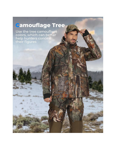 Chaqueta Térmica KEMIMOTO Camo Mediana 20000mAh 6-12H Calor