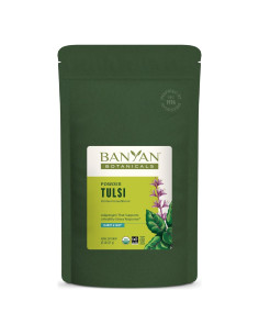 Polvo de Tulsi Orgánico Banyan Botanicals 230g - Albahaca Sagrada