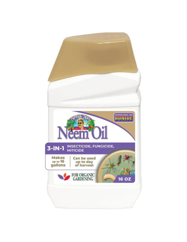 Aceite de Neem Bonide 473 ml - Insecticida y Fungicida Multiusos