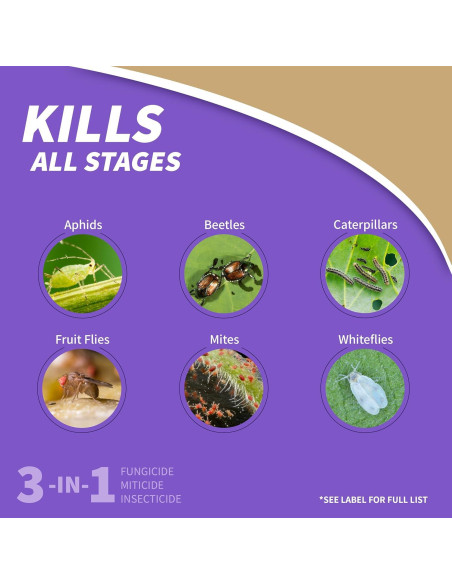 Aceite de Neem Bonide 473 ml - Insecticida y Fungicida Multiusos