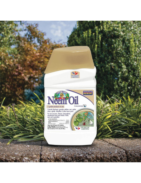 Aceite de Neem Bonide 473 ml - Insecticida y Fungicida Multiusos