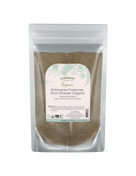 Polvo de raíz de Echinacea Purpurea Orgánica Starwest 113 g