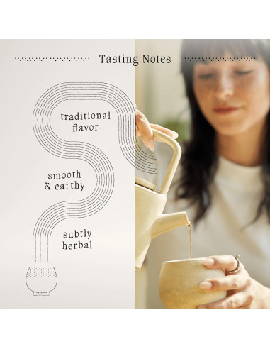 Té de Yerba Mate Crudo Orgánico Premium Katú Ka'a - 15 Bolsitas