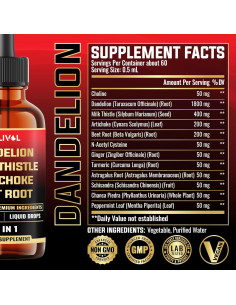 Extracto Líquido de Raíz de Diente de León Milivol 30ml 2