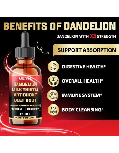 Extracto Líquido de Raíz de Diente de León Milivol 30ml