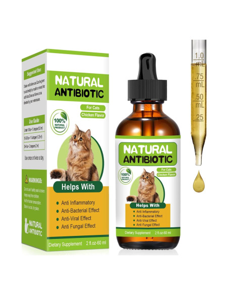 Antibiótico Natural para Gatos RUAKPL - Soporte Inmunológico