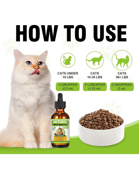 Antibiótico Natural para Gatos RUAKPL - Soporte Inmunológico