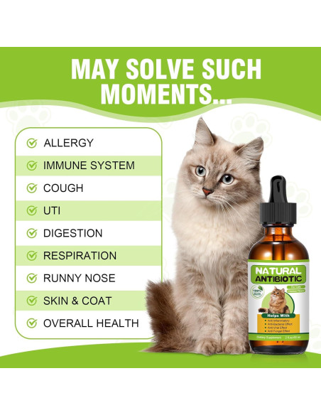 Antibiótico Natural para Gatos RUAKPL - Soporte Inmunológico