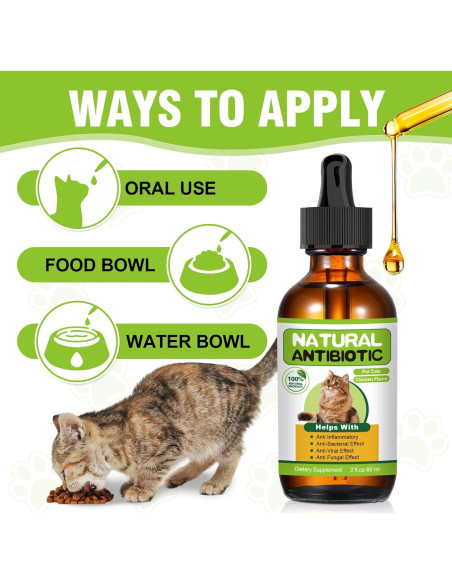 Antibiótico Natural para Gatos RUAKPL - Soporte Inmunológico