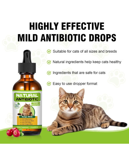 Antibiótico Natural para Gatos RUAKPL - Soporte Inmunológico