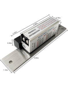 Cerradura eléctrica de golpe Olideauto, acero inoxidable 250kg 2