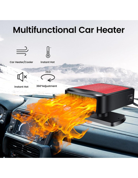 Calentador de coche Xximuim 12V 200W 2 en 1 calefacción/refrigeración