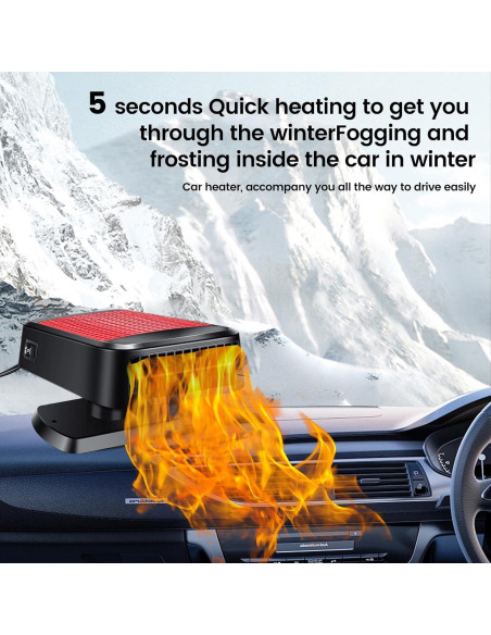 Calentador de coche Xximuim 12V 200W 2 en 1 calefacción/refrigeración