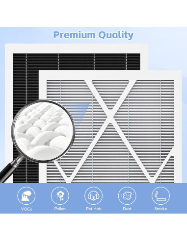 Paquete de 2 Filtros de Aire MERV 16 20x25x5 FunGeneTEC