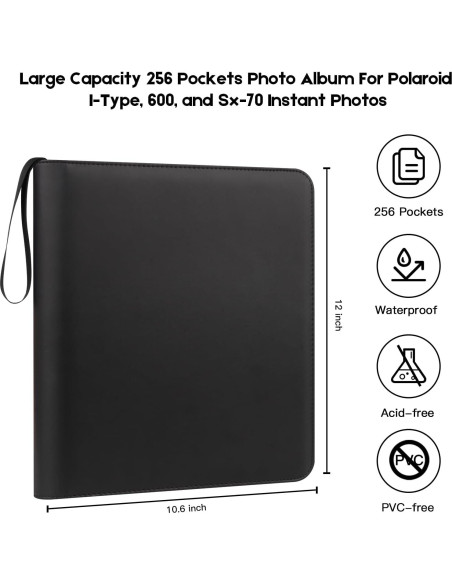 Álbum de Fotos 256 Bolsillos Fujifilm Instax y Polaroid
