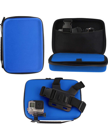 Kit de Accesorios para Cámara de Acción Navitech 9 en 1 Azul
