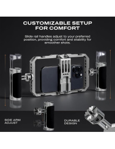 Soporte de Video Universal C Coiro para Smartphone con Correa de Cuero 2