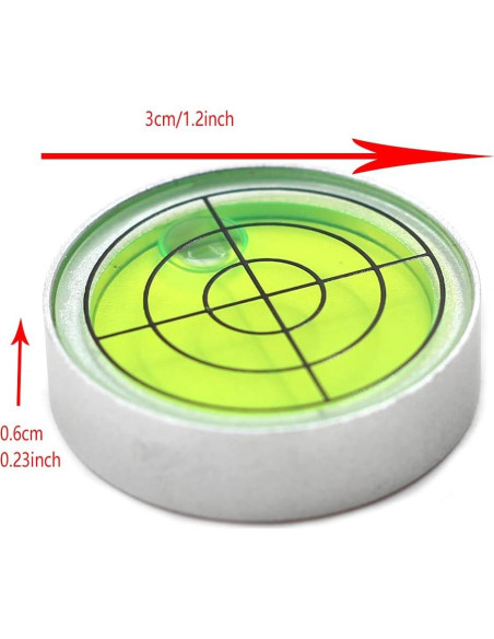 Nivel de Burbuja Chiloskit 30mm Aluminio Alta Precisión