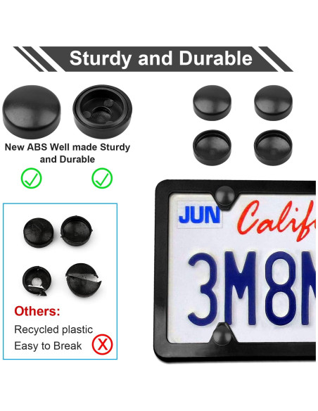 Kits de Tornillos Antirrobo Weico M6 para Placas de Matrícula