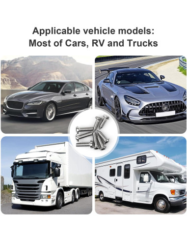 Kits de Tornillos Antirrobo Weico M6 para Placas de Matrícula