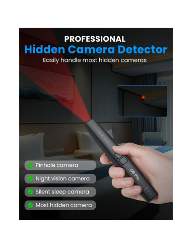 Detector de Cámara Oculta JAXTIN G9 Pro - 72 Horas, 0.14 kg