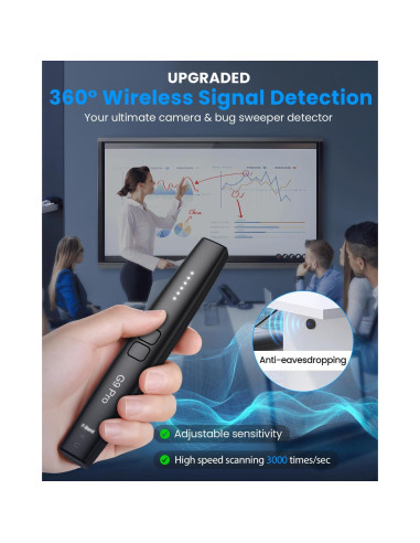 Detector de Cámara Oculta JAXTIN G9 Pro - 72 Horas, 0.14 kg