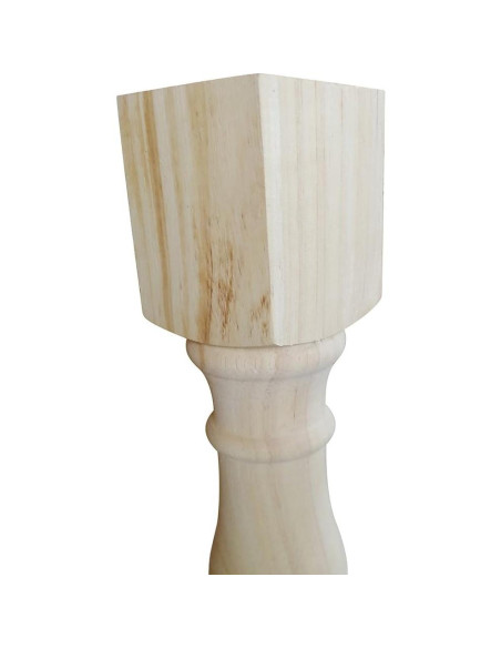 Piernas de banco tradicionales Btibpse 32cm madera sin terminar