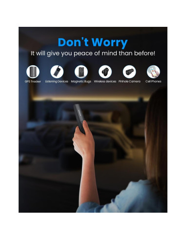 Detector de Cámara Oculta JAXTIN G9 Pro - 72 Horas, 0.14 kg