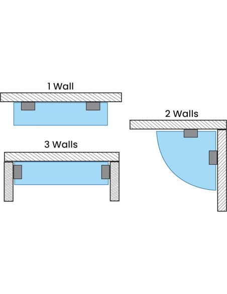 Soporte de Estante Flotante Dulles Glass Bronce 1 Pieza