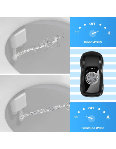 Accesorio de Bidet Clirass Doble Boquilla Negro Premium