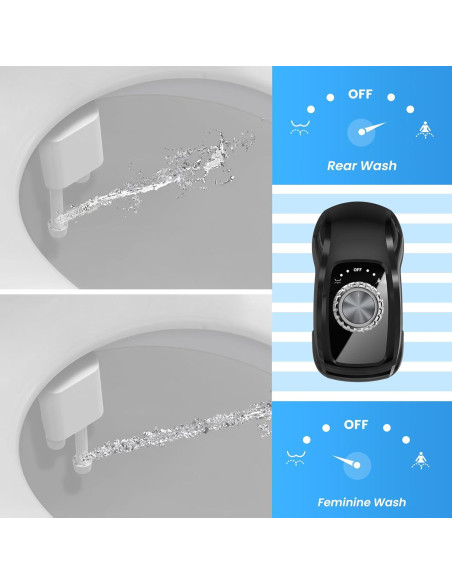 Accesorio de Bidet Clirass Doble Boquilla Negro Premium