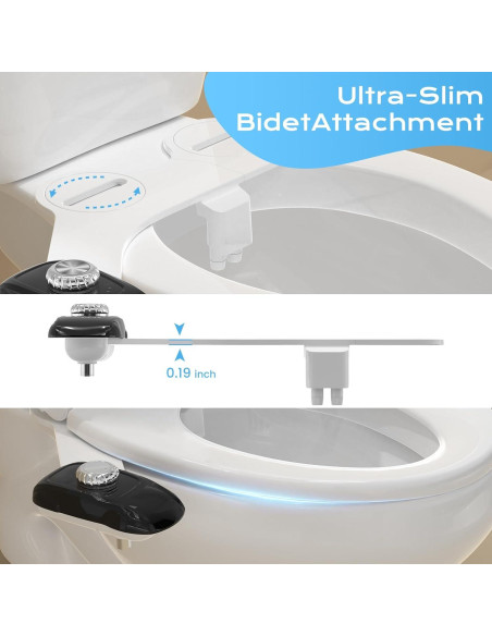 Accesorio de Bidet Clirass Doble Boquilla Negro Premium