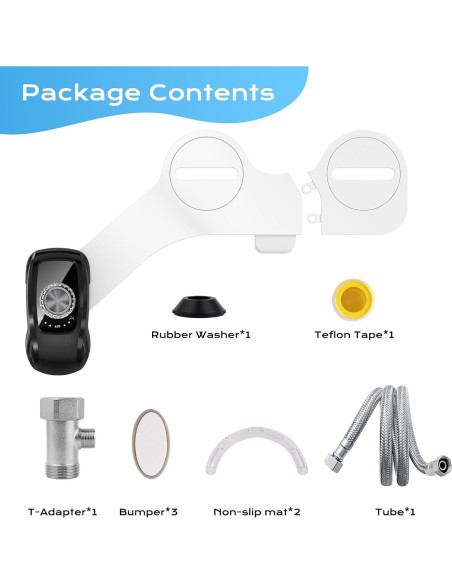 Accesorio de Bidet Clirass Doble Boquilla Negro Premium