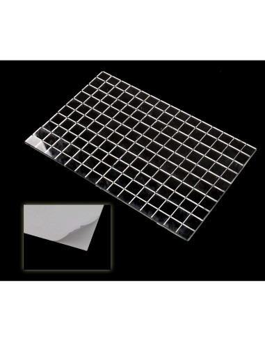 7500 Azulejos de Espejo Autoadhesivos 10x10mm Auto-plaza