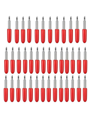 Cuchillas de Reemplazo Elefama 40PCS para Cricut 45 Grados