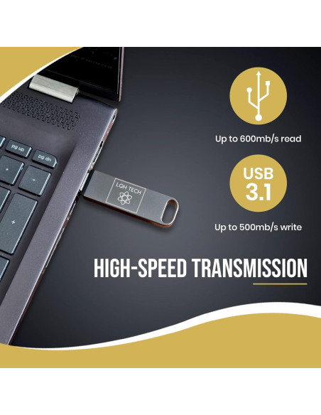 SSD Portátil 512 GB LQH TECH Edición PRO USB 3.1 Alta Velocidad