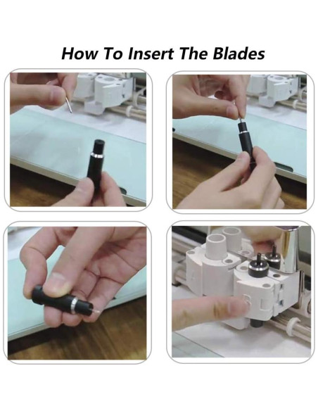 Cuchillas de Reemplazo Elefama 40PCS para Cricut 45 Grados