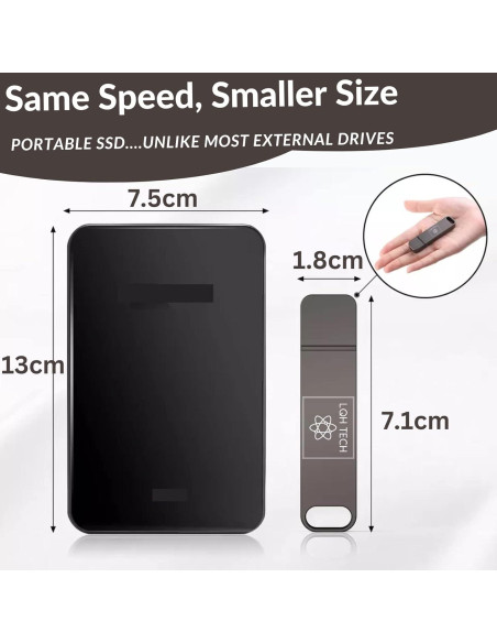 SSD Portátil 512 GB LQH TECH Edición PRO USB 3.1 Alta Velocidad