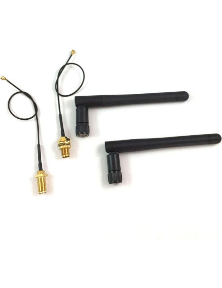 Antena 433MHz 3dBi Kevin Chen con Conector RP-SMA y Pigtail