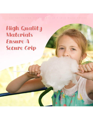 Conos de Algodón de Azúcar Honeydak 600 Pcs 35.1 cm Blancos