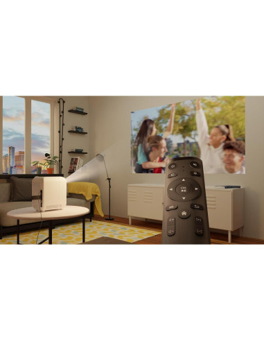 Proyector HP CC180 Portátil HD 720P con Roku y Pantalla 213 cm