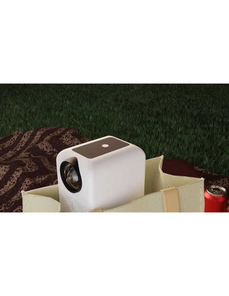 Proyector HP CC180 Portátil HD 720P con Roku y Pantalla 213 cm