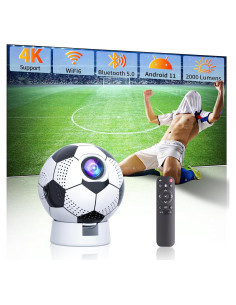Proyector Portátil Sucetiho 4K WiFi Bluetooth Android 11