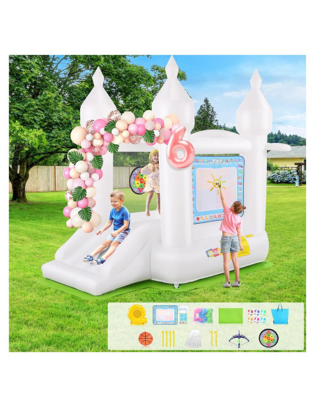 Castillo Inflable Whubefy 259x178x246 cm para Niños 2-8 Años
