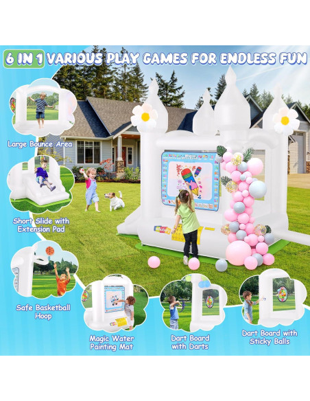 Castillo Inflable Whubefy 259x178x246 cm para Niños 2-8 Años