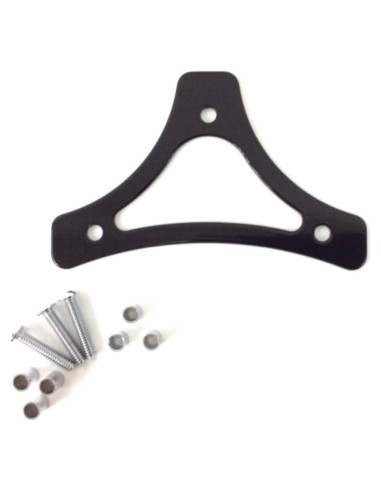 Soporte de respaldo Gloss Black Sissy Bar Eagle Skull para Harley 1997-2024