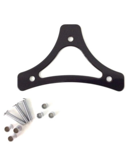 Soporte de respaldo Gloss Black Sissy Bar Eagle Skull para Harley 1997-2024