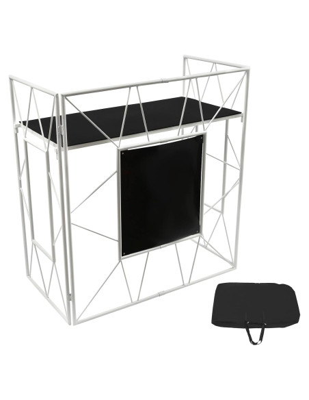 Soporte para DJ Plegable AOLIU con Mesa 120.9x59.9cm Soporte para DJ Plegable AOLIU con Mesa 120.9x59.9cm