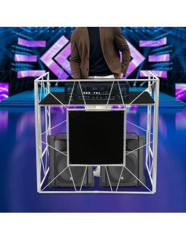 Soporte para DJ Plegable AOLIU con Mesa 120.9x59.9cm