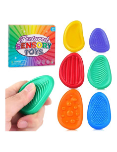 Piedras Antiestrés Sensoriales UNS Essentials - Paquete de 6